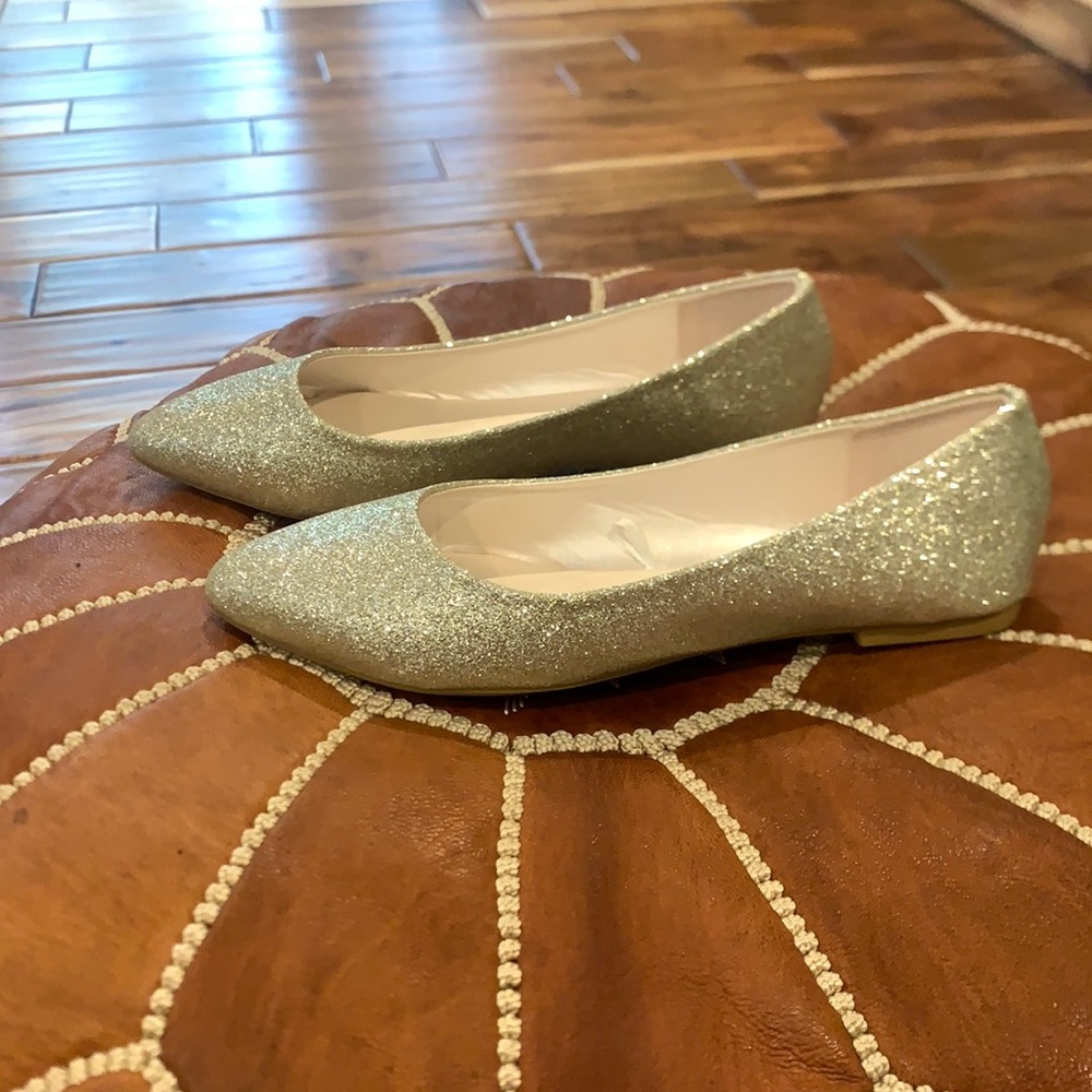 David’s Bridal slip on flats